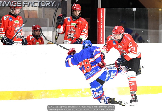 2019-01-05 Valpellice Bulldogs U17-Fassa Alleghe (1-3)